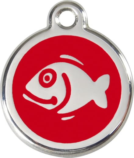 Red Dingo Kattenpenning 20 mm vis rood