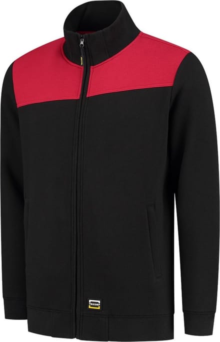 Tricorp 302014 Sweatvest Bicolor Naden - Zwart/Rood - L