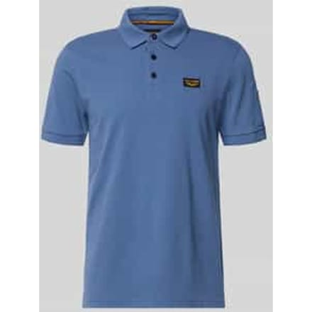 slim fit poloshirt met logopatch