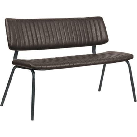 LABEL51 Gusto Eetkamerbanken - Bruin - KunstLeer - 120 cm - -