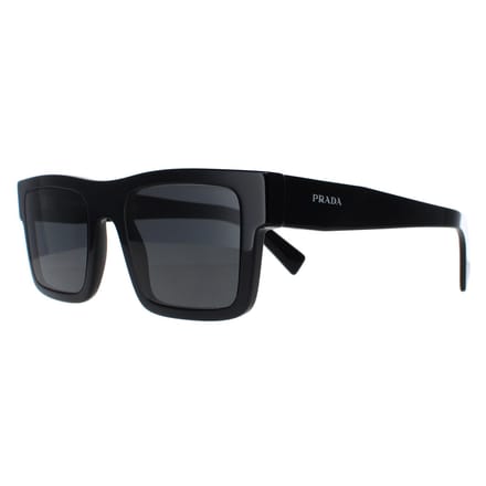 Lunettes de soleil Prada Mode Décontracté Rectangulaires Lunettes de soleil Unisexe Noir PR-19WS1AB5S0 Basic Packaging-Eyeglass Case+Box gray