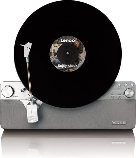 Lenco Platenspeler - Verticale Platenspeler - Volledig automatisch - Bluetooth - LSA-071SI - Grijs