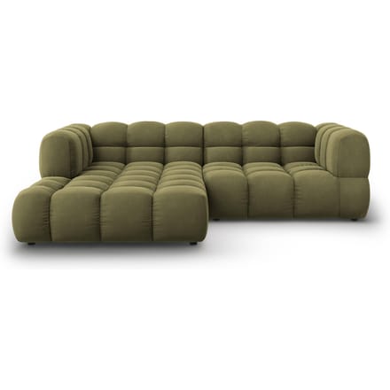 3-zits hoekbank Sky links velvet | Cosmopolitan Design