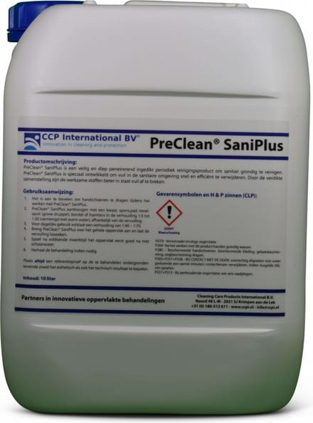 CCPI PreClean® SaniPlus 10L Ontkalkende Sanitairreiniger