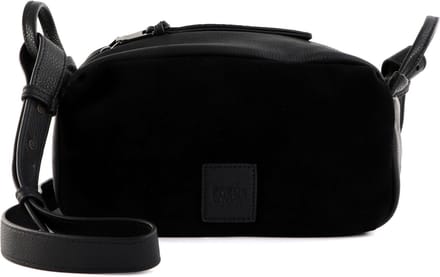 FREDsBRUDER Leren Schoudertas Sually Camera Bag Black Zwart