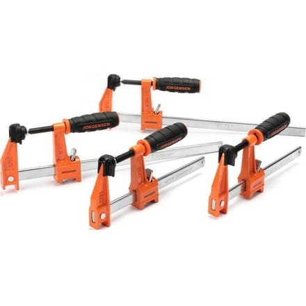 JORGENSEN 2391335 Set van 4 middelzware stalen klemmen (2 - 15 cm, 2 - 30 cm) Spanbreedte (max.):30 mm Afmeting, lengte