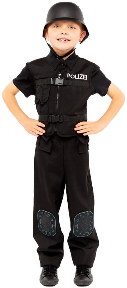Amscan Kinderkostuum Politie Polyester Zwart 4-6 Jaar