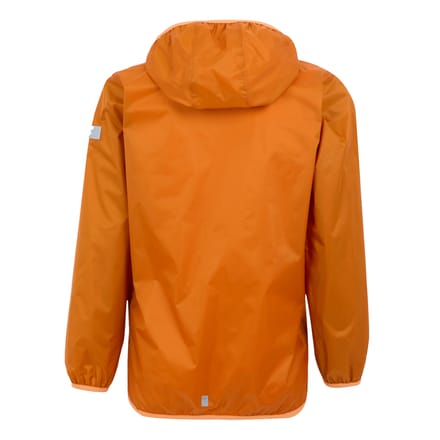 Regatta Groot Buitenshuis Kinderen/Kinderen Lever II Packaway Rain Jacket (Vos/Bloeiende goudsbloem)
