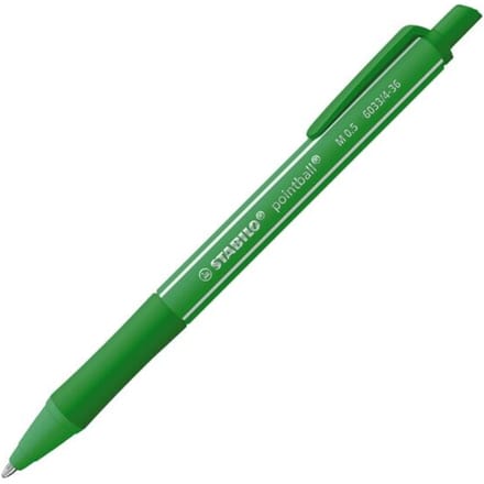Stabilo Pointball Groen Balpen 0,5 mm Ergonomisch met Grip