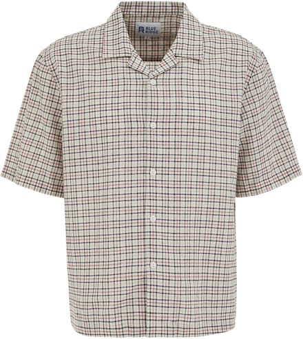 WE Fashion Heren relaxed fit overhemd met ruitdessin