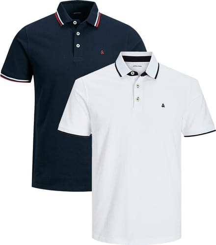 Jack & Jones Heren poloshirt 2 pack Paulos - Slim Fit