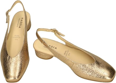 Hassia -Dames - goud - pumps & hakschoenen - maat 35.5