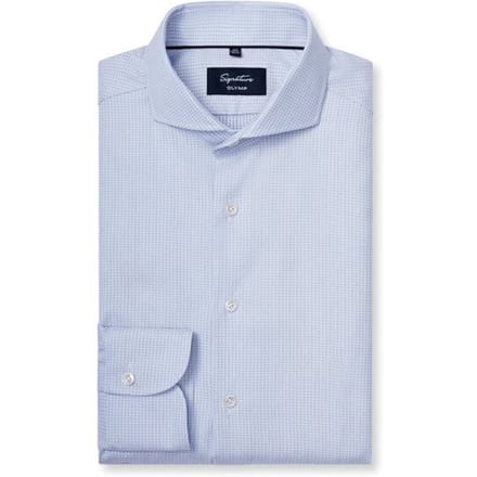 OLYMP Signature Overhemd, Tailored Fit, Signature Cutaway, Lichtblauw