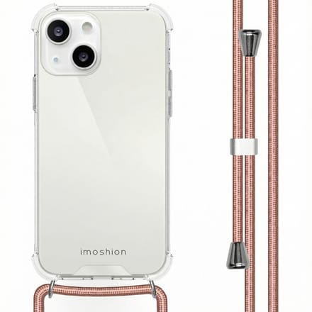 imoshion Hoesje - Geschikt voor Apple iPhone 13 - Backcover met koord - Rosé Goud