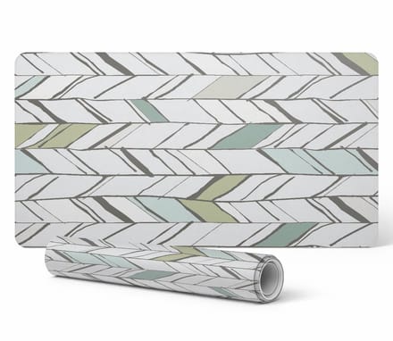 Bureauonderlegger met visgraatmotief voor toetsenbord en accessoires, 100x50 cm