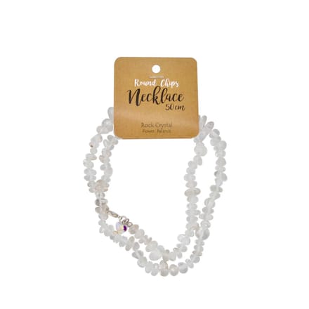 Splitcollier Bergkristal