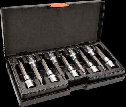 NEO - Torx Dopsleutelset - 9 stuks - 100 mm - Chroom-Vanadium