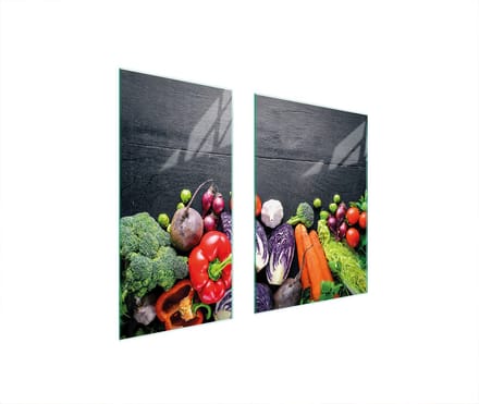 TMK ArtDeko - Glasbeschermplaat - 75x52 cm - Veelzijdig - Antibacterieel