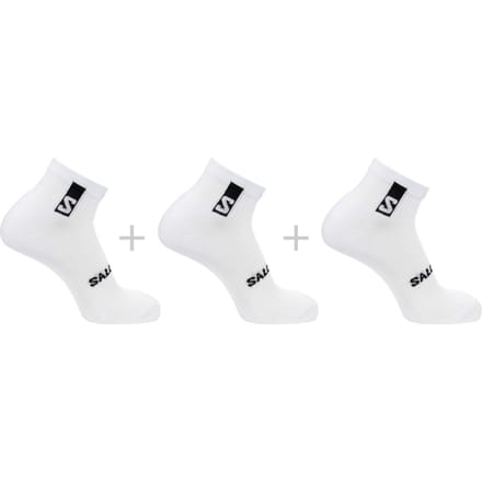 Salomon Everyday Ankle 3-Pack, hardloopsokken, wit