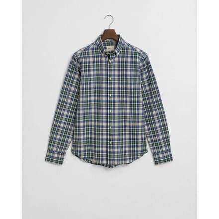 Gant Overhemd Organic Cotton Archive Poplin Check Forest Green / male