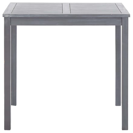 vidaXL - Tuintafel - 80x80x74 - cm - massief - acaciahout - grijs