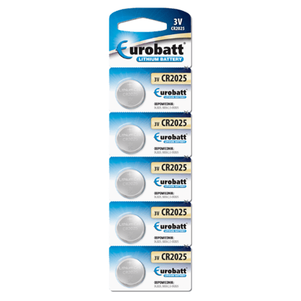 Eurobatt CR2025 3V Lithium Knoopcelbatterij - 1 stuk