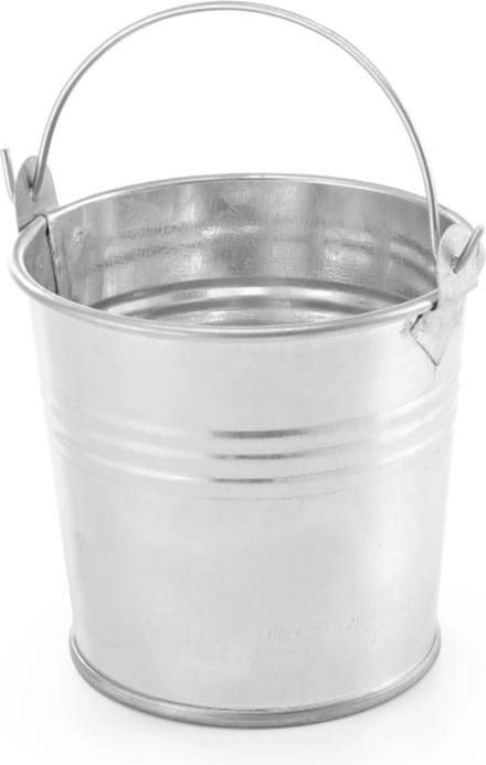 HENDI Rustieke emmer met handvat – gegalvaniseerd staal – ⌀70x(H)65mm