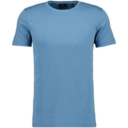 Ragman T-Shirt Uni Solid Round Neck Pima Cotton Blauw / male