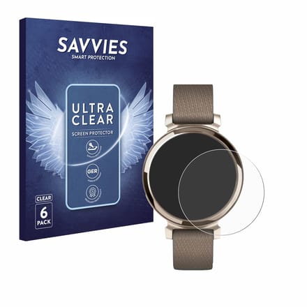 Savvies - Screenprotector voor Garmin Lily 2 - Folie Beschermfolie transparant 6 Stuks