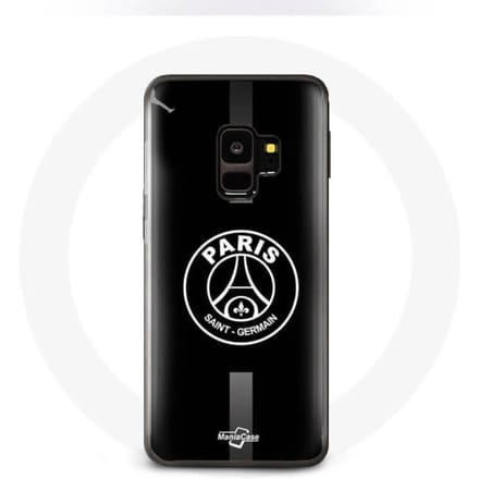 Coque - PSG - Samsung Galaxy S9 - Logo Jordan - Souple - Sportif - Gris/Noir gris