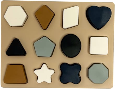 The Baby Supply Silicone Figuren Puzzel – Stille en Educatieve Peuterpuzzel