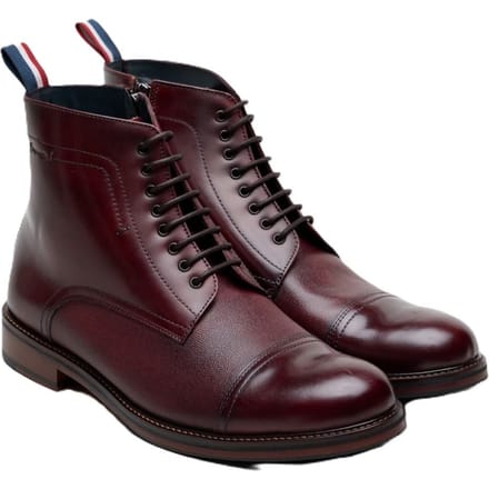 Ben Sherman Harrington Brush Off Leder Herenschoenen Bordeaux