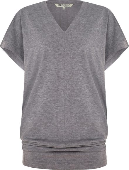 Yoga-T-Shirt "Freedom" - pale grey marl