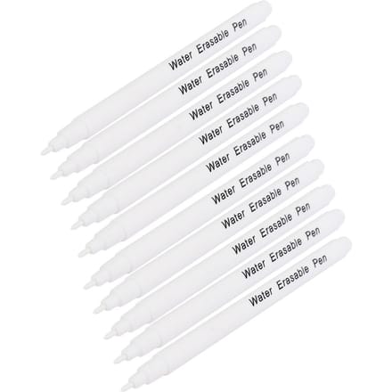 10 stuks Doe-het-zelf Wateroplosbare Uitwisbare Pen Stofmarker Naaigereedschap Accessoires Enkele Kop Wit wit