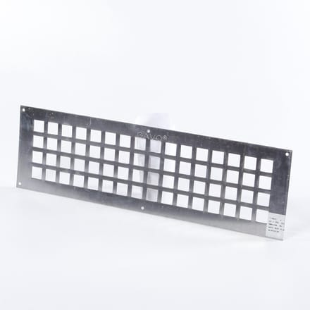 Gavo Ventilatieplaat enkel rij aluminium 50 x 15cm (Prijs per stuk)