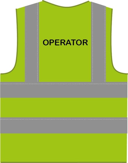 Operator hesje RWS limoengroen
