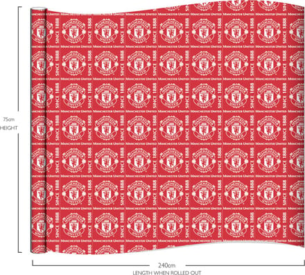 Manchester United - cadeaupapier - 240x70 centimeter
