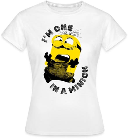 Minions I'm One In A Minion T-Shirt Dames