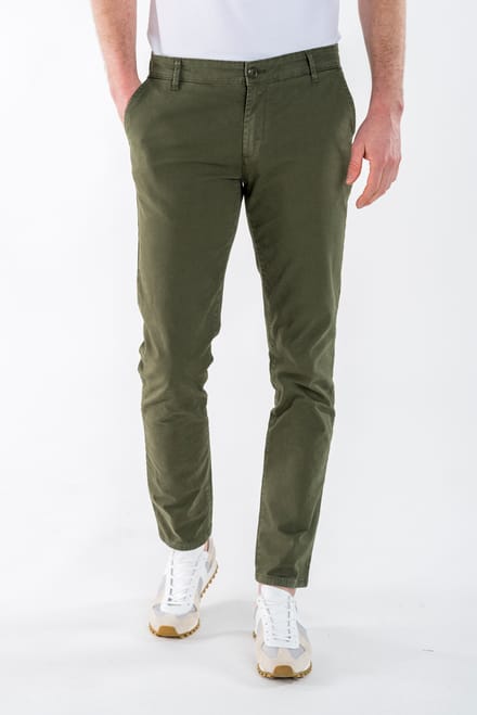Presly & Sun - Heren Jeans Samuel Chino - Groen - Maat 38/34