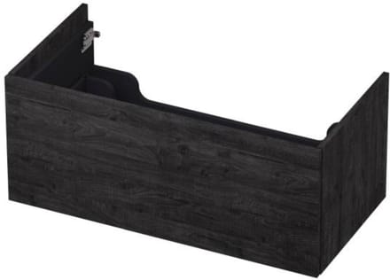 INK - Onderkast 1 Lade Push 2 Open Bestaande Uit - 900x450x376 Mm - Houtskool Eiken