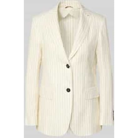regular fit lange blazer van puur linnen model 'ELOGIO'