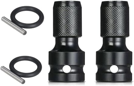 ByShane - Impact Adapter Set voor Ratelsleutels - 1/2 Vierkante Drive naar 1/4 Hex Shank Socket - Quick Release Chuck Converter - 2 stuks