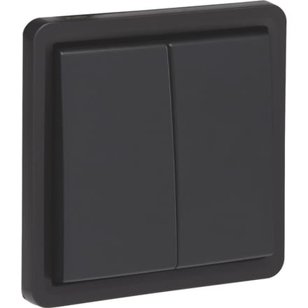 Niko Hydro IP55 Dubbele Twee Weg Schakelaar Zwart - 761-32600