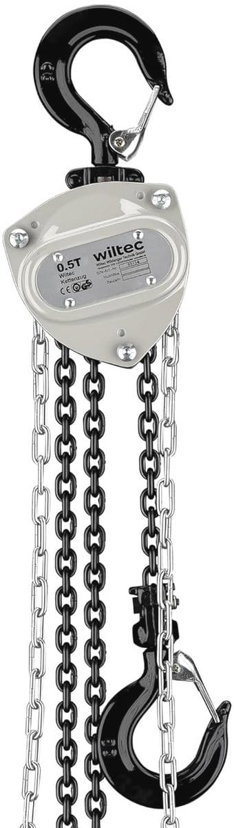 Handkettingtakel 0,5 ton 3 m - Krachtige en compacte takel met dubbele haken