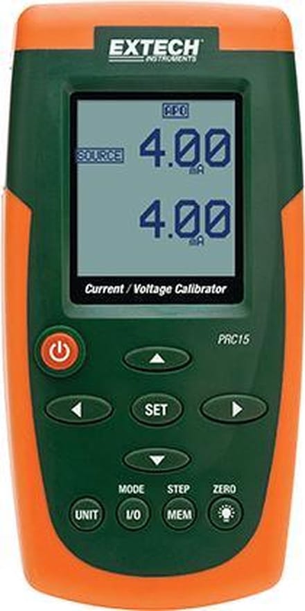 Extech PRC15 Kalibrator – Spanning, Stroomsterkte