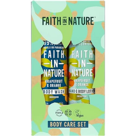 Faith In Nature Grapefruit & Orange Body Care Cadeauset – 2 stuks