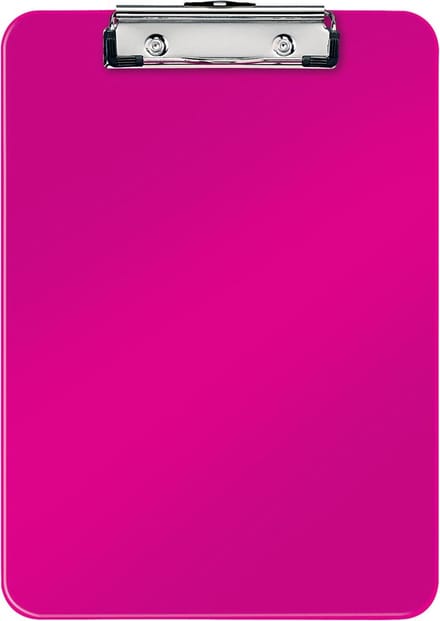 Leitz WOW klemplaat, ft A4, roze 10 stuks