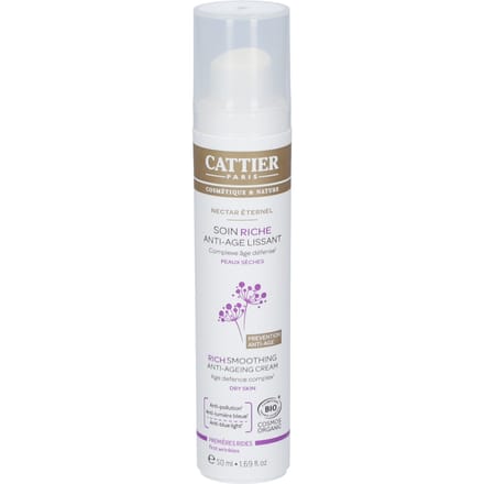 Cattier Soin Rich Smoothing Anti-ageing Cream - Age Defense Complex-Dry Skin 50 Serum