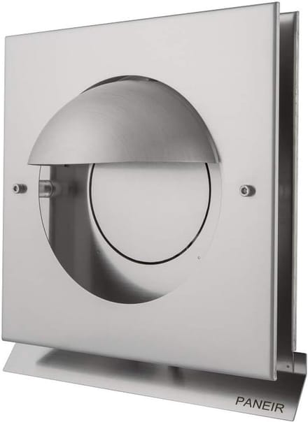 Afvoerluchtrooster RVS 150mm Geborsteld Overdrukrooster voor Buitenmuur