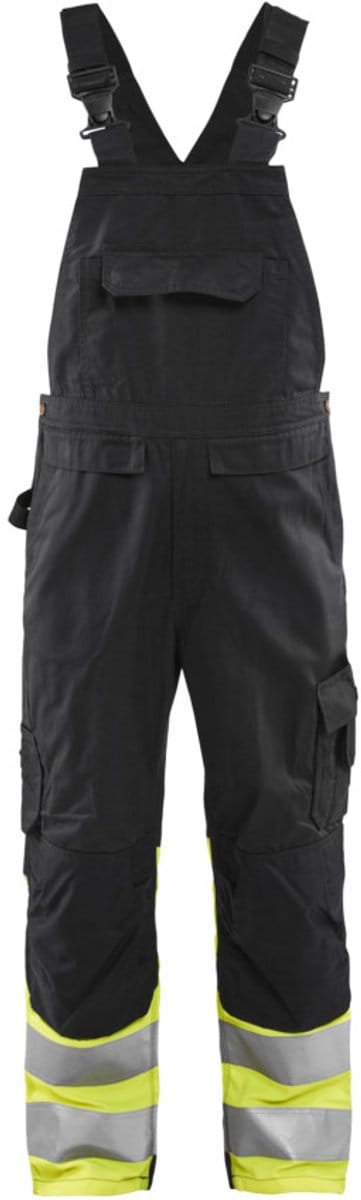 Blaklader High Vis bretelbroek 2662-1800 - Zwart/High Vis Geel - D96